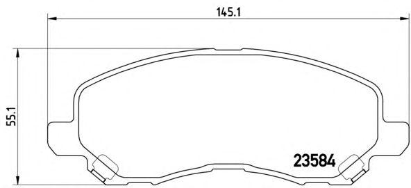 

КОЛОДКИ ТОРМОЗНЫЕ ДИСКОВЫЕ К-Т CITROEN C4 AIRCROSS 08/10- / DODGE CALIBER 06/06- / DODGE STRATUS CO, P54030