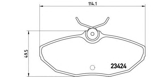 

КОЛОДКИ ТОРМОЗНЫЕ DAIMLER SUPER EIGHT (X350) 09/05-12/09 / FORD USA THUNDERBIRD CONVERTIBLE 02/00-0, P36013