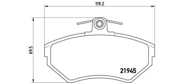 

КОЛОДКИ ТОРМОЗНЫЕ ДИСКОВЫЕ К-Т AUDI A4 (8D2 B5) 11/94-12/01 / AUDI A4 AVANT (8D5 B5) 11/94-09/0, P85042