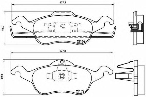 

КОЛОДКИ ТОРМОЗНЫЕ ДИСКОВЫЕ К-Т FORD AUSTRALIA FOCUS HATCHBACK (LR) 09/02-04/05 / FORD AUSTRALIA F, P24046