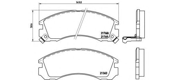 

КОЛОДКИ ТОРМОЗНЫЕ ДИСКОВЫЕ К-Т CITROEN C-CROSSER (EP) 02/07- / CITROEN C-CROSSER ENTERPRISE 01/09, P54017