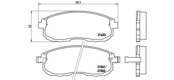 Колодки тормозные дисковые к-т infiniti i30 01/97- / nissan (dfac) bluebird sylphy / sylphy classic