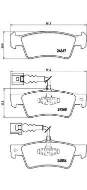 

КОЛОДКИ ТОРМОЗНЫЕ ДИСКОВЫЕ VW TOUAREG (7LA 7L6 7L7) 10/02-01/13, P85068