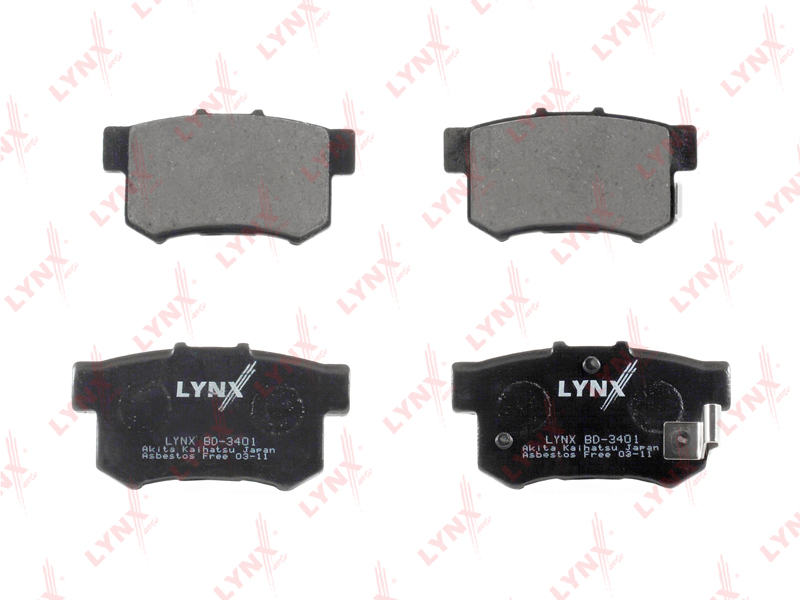

КОЛОДКИ ТОРМОЗНЫЕ ЗАД HONDA CR-V 02-06/CIVIC 06-, BD3401
