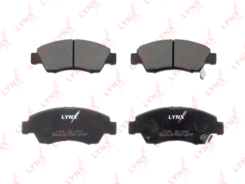 

КОЛОДКИ ТОРМОЗНЫЕ ПЕР HONDA CIVIC -01/JAZZ 02-/LOGO 98-01, BD3407