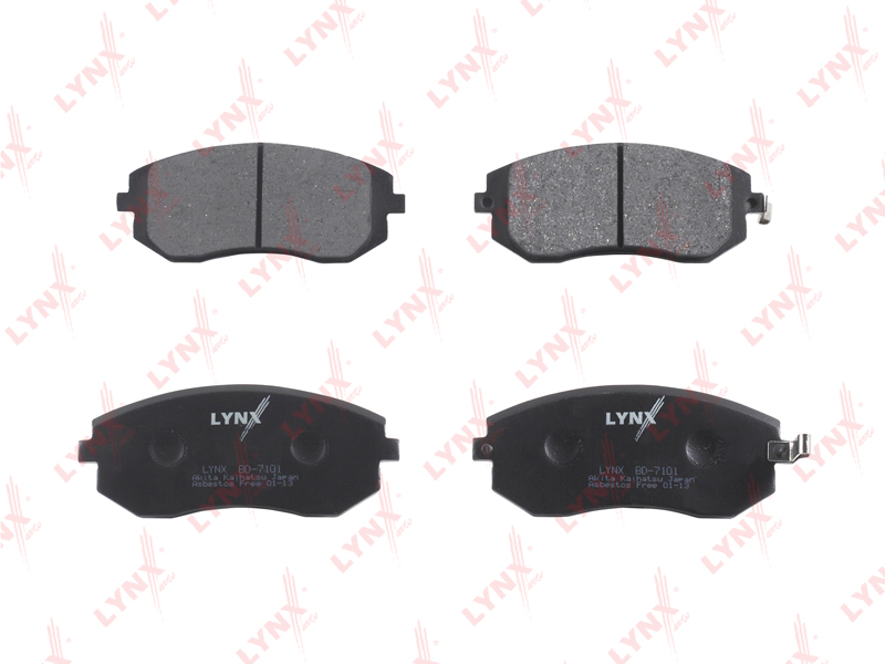 

КОЛОДКИ ТОРМОЗНЫЕ ПЕР SUBARU FORESTER(SF/SG) 02-/IMPREZA II (TOK) 1.6-2.0 00-/LEGACY 03-, BD7101