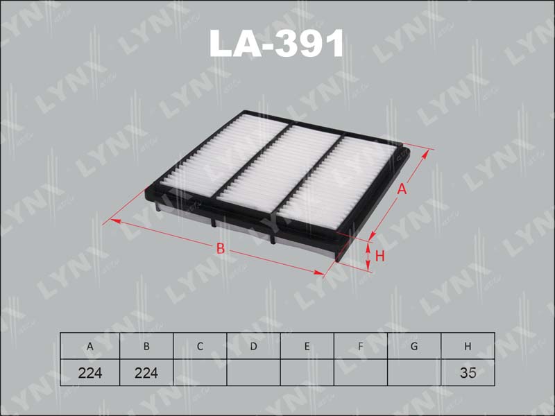 

ФИЛЬТР ВОЗДУШНЫЙ MITSUBISHI 3000GT 3.0 92-99/PAJERO 2.4/3.0 91-00/PAJERO SPORT 3.0 98-/SPACE GEAR 2., LA391