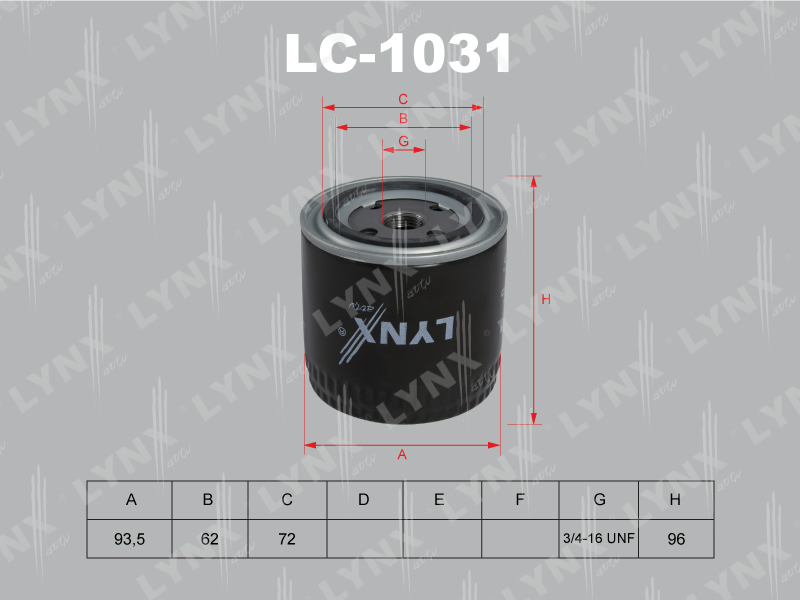 

ФИЛЬТР МАСЛЯНЫЙ, LADA 2101-07/MOSKVICH 2141(M06), LC1031