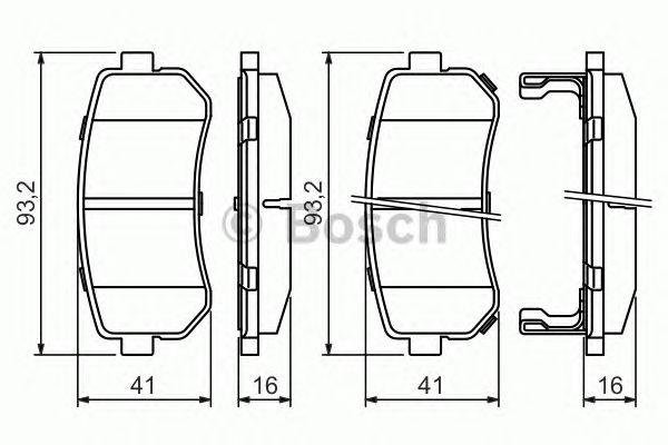 

КОЛОДКИ ТОРМОЗНЫЕ ДИСКОВЫЕ ЗАД, 0986494140