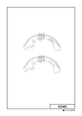 

КОЛОДКИ ТОРМОЗНЫЕ БАРАБАННЫЕ, ЗАДНИЕ TO HILUX VIGO GGN25 04-, K2395