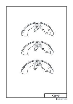 

КОЛОДКИ ТОРМОЗНЫЕ БАРАБАННЫЕ, ЗАДНИЕ SZ ESCUDO TD4W 05-, K9970