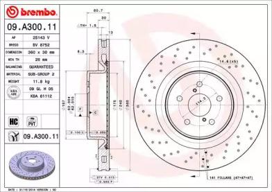 Диск тормозной пер вент lexus is, lexus is ii (e2) 08/05-04/13