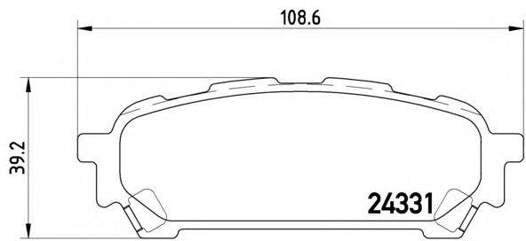 

КОЛОДКИ ТОРМОЗНЫЕ SUBARU FORESTER (SG) 06/02-12/12 / SUBARU IMPREZA ESTATE (GG) 10/00-12/08 / SUBAR, P78014