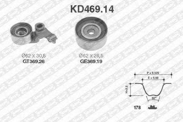 

КОМПЛЕКТ ГРМ, KD46914