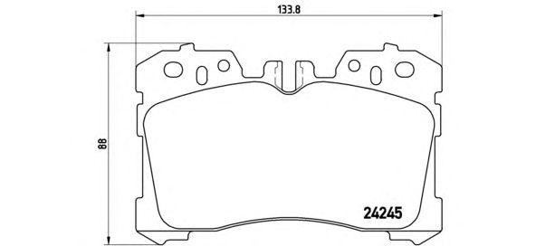 

КОЛОДКИ ТОРМОЗНЫЕ ПЕР К-Т TOYOTA LS 460 USF4, P83075