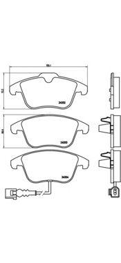 

КОЛОДКИ ТОРМОЗНЫЕ ДИСКОВЫЕ BMW X5 E70 3.0D 3.0SI, P85112