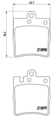 

КОЛОДКИ ТОРМОЗНЫЕ ДИСКОВЫЕ К-Т MERCEDES-BENZ C-CLASS (W203) 05/00-12/07 / MERCEDES-BENZ C-CLASS C, P50033