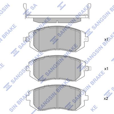 

КОЛОДКИ ТОРМОЗНЫЕ ДИСКОВЫЕ К-Т SUBARU FORESTER 02-/IMPREZA 01-/LEGACY 03-/OUTBACK 03-, SP1367