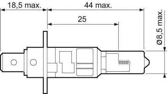 

ЛАМПА Н1 12Х55 Р14,5S, 032003