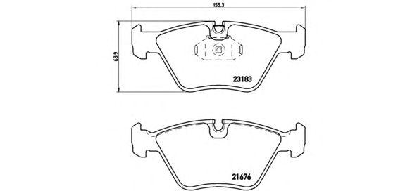 

КОЛОДКИ ТОРМОЗНЫЕ ДИСКОВЫЕ К-Т BMW 3 (E46) 02/98-04/05 / BMW 3 CONVERTIBLE (E46) 04/00-12/07 / BM, P06043