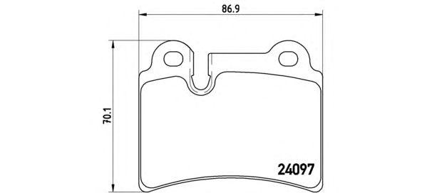 

КОЛОДКИ ТОРМОЗНЫЕ VW TOUAREG (7LA 7L6 7L7) 10/02-01/13, P85111