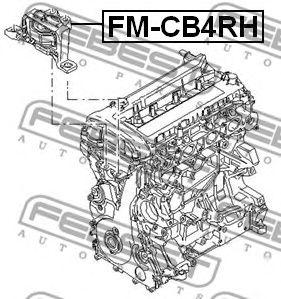 

ПОДУШКА ДВИГАТЕЛЯ R (FORD FOCUS II 2004-), FMCB4RH