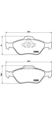 

КОЛОДКИ ТОРМОЗНЫЕ ДИСКОВЫЕ К-Т FORD AUSTRALIA FIESTA HATCHBACK (WP WQ) 04/04- / FORD FIESTA BOX, P24055