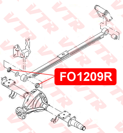 

ВТУЛКА РЕССОРЫ ЗАДНЕЙ ПОДВЕСКИ, FO1209R