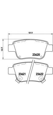 

КОЛОДКИ ТОРМОЗНЫЕ ДИСКОВЫЕ К-Т TOYOTA ALPHARD / VELLFIRE (H2) 04/08-12/15 / TOYOTA AVENSIS (T25), P83047