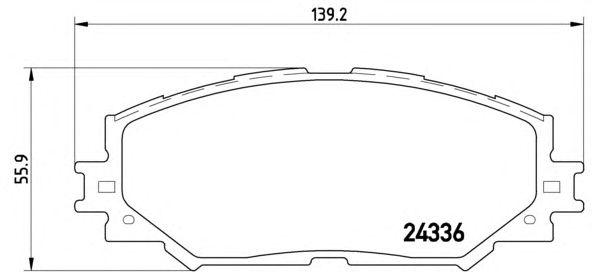 

КОЛОДКИ ТОРМОЗНЫЕ LEXUS HS (ANF10) 07/09- / SUBARU TREZIA 11/10- / TOYOTA (FAW) COROLLA (E122) 02/0, P83082