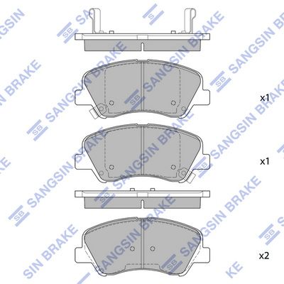 

КОЛОДКИ ТОPМОЗНЫЕ HYUNDAI SOLARIS, SP1399