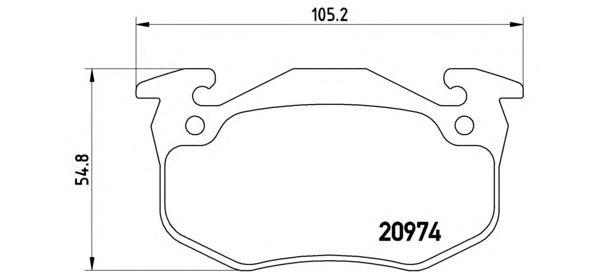 

КОЛОДКИ ТОРМОЗНЫЕ ДИСКОВЫЕ К-Т CITROEN (DF-PSA) XSARA PICASSO MPV (N68) 09/01-12/12 / CITROEN (DF-P, P61032