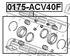 

РЕМКОМПЛЕКТ СУППОРТА ТОРМОЗНОГО ПЕРЕДНЕГО (TOYOTA CAMRY ACV40/GSV40 2006-), 0175ACV40F