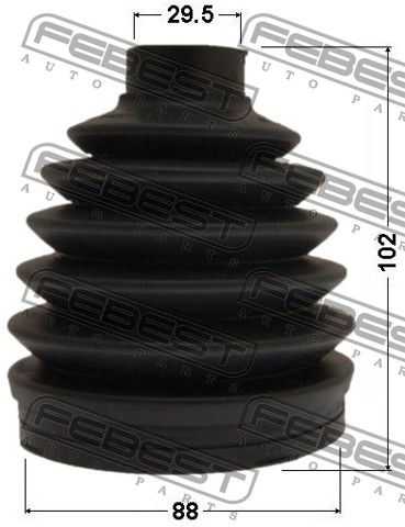 

ПЫЛЬНИК ШРУСА НАРУЖ (88X102X29.5) К-Т (MAZDA BT-50 2006-), 0517PBT50