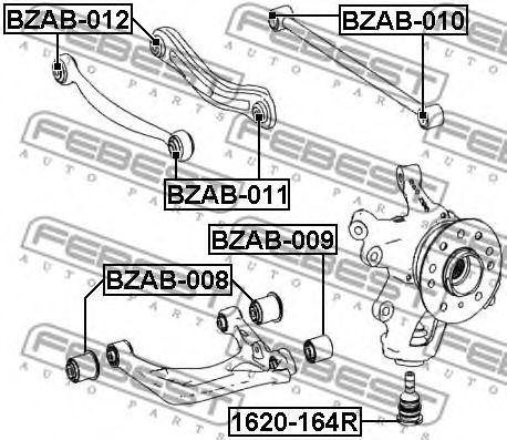 

САЙЛЕНБЛОК ЗАДНЕЙ ТЯГИ (MERCEDES BENZ ML-CLASS 164 2004-), BZAB012