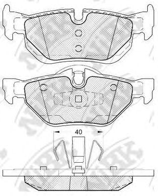 

КОЛОДКИ ТОРМОЗНЫЕ ДИСКОВЫЕ ЗАД BMW SERIE 1 1.6/1.8L 08-10, 2.0L 04-10, SERIE 3 1.6L 07-, 1.8/2.0/2.5, PN0511