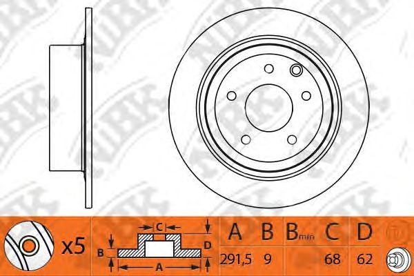 

ДИСК ТОРМОЗНОЙ ЗАД NI QASHQAI/QASHQAI+2 1.5/1.6/2.0/2.2/2.5L J10 07- 2.0L JJ10E 08-, RN1302