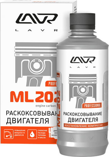 Lavr раскоксовка двигателя ml202, 320 мл 20 шт