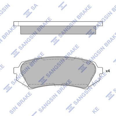 

КОЛОДКИ ТОРМОЗНЫЕ ЗАД LEXUS LX470 98-08/TOYOTA LAND CRUISER 98-07, SP1380