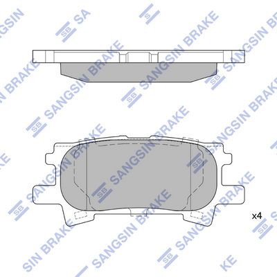 

КОЛОДКИ ТОРМОЗНЫЕ ЗАД LEXUS RX300/RX330/RX350 03-08/RX400H 05-09, SP1385