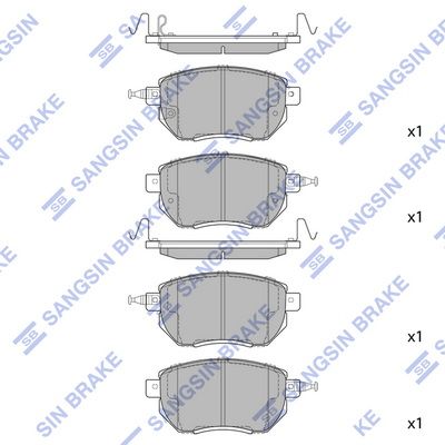 

КОЛОДКИ ТОРМОЗНЫЕ ПЕР NISSAN MURANO (Z50) 05-/INFINITI FX35/45 03-, SP2107