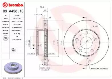 

ДИСК ТОРМОЗНОЙ CITROEN JUMPER BOX 04/06- / CITROEN JUMPER BUS 04/06- / CITROEN JUMPER PLATFORM/CHAS, 09A45810