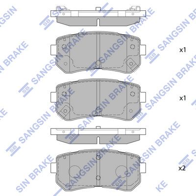 

КОЛОДКИ ТОРМОЗНЫЕ ЗАДНИЕ SP1406, SP1406