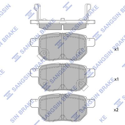 

КОЛОДКИ ТОРМОЗНЫЕ ЗАД TOYOTA COROLLA,AURIS,YARIS 2007-, SP2094