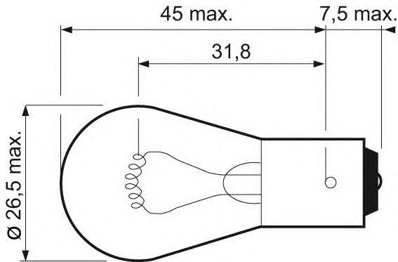 

ЛАМПА P21W ESSENTIAL ,10 ШТ., 032201