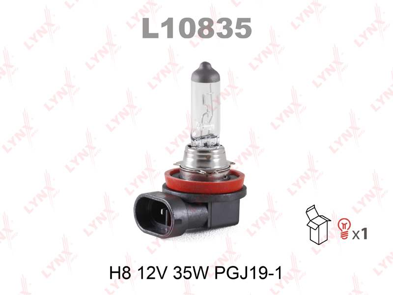 Лампа галогенная LYNX H8 PGJ19-1 12V 55W