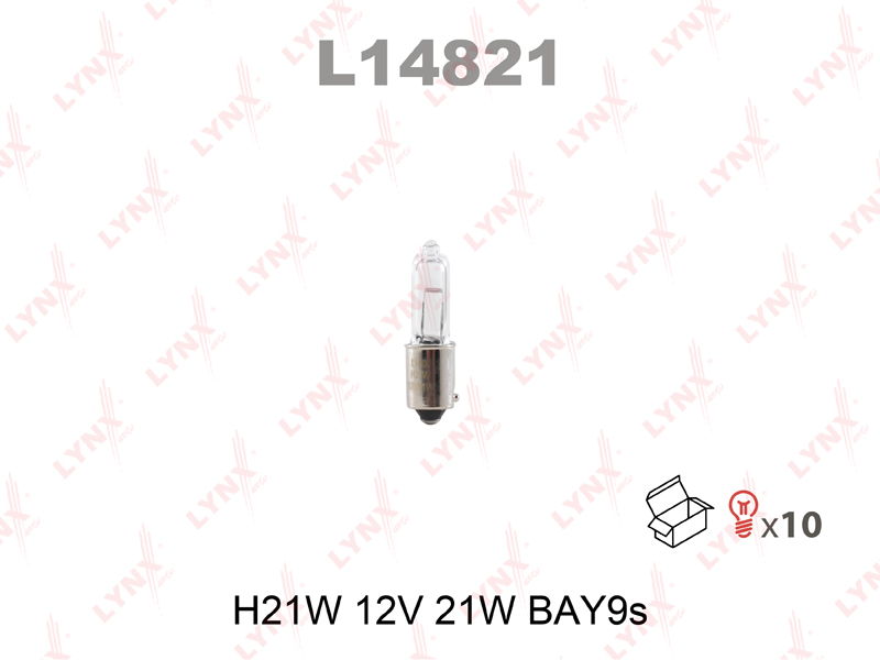 

Лампа накаливания H21W 12V 21W BAY9s, L14821