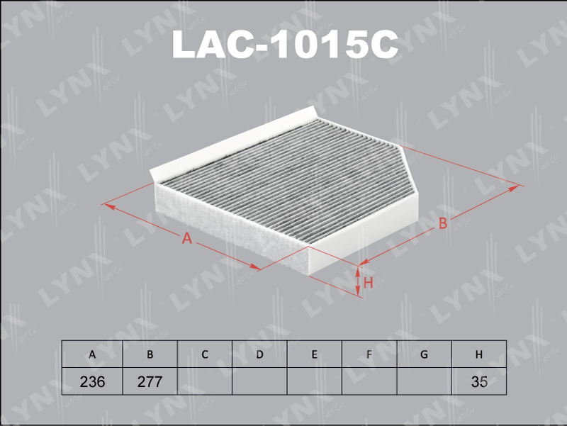 

ФИЛЬТР САЛОННЫЙ УГОЛЬНЫЙ AUDI A4 07-/A4 ALLROAD 09-/A5 07-/Q5 08-, LAC1015C