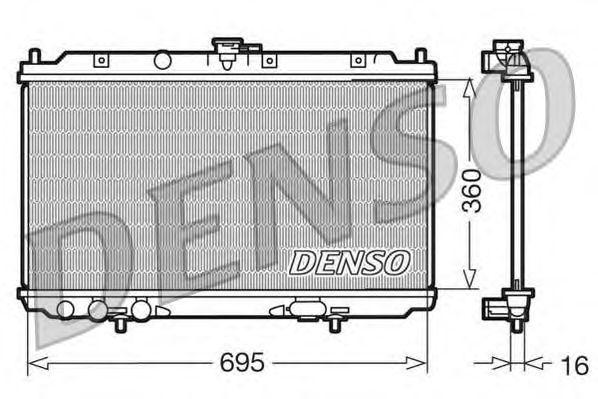 Радиатор охлаждения ДВС DENSO арт. DRM46012