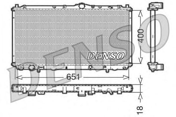 

Радиатор охлаждения ДВС DENSO арт. DRM33061, DRM33061